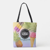 Tote Bag Personnaliser l'artsy aquarelle thème crème glacée (Dos)