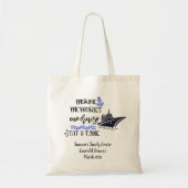 Tote Bag Personnaliser le bateau de vacances de croisière s (Devant)