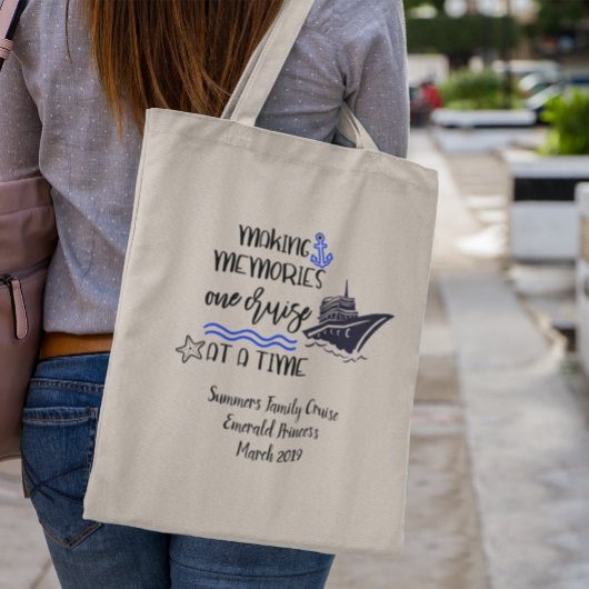 Tote Bag Personnaliser le bateau de vacances de croisière s