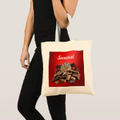 Tote Bag Personnaliser le plus doux jour Chocolat Chipmunk (Devant (produit))