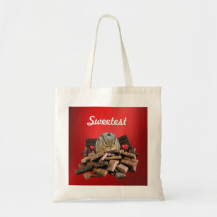 Tote Bag Personnaliser le plus doux jour Chocolat Chipmunk