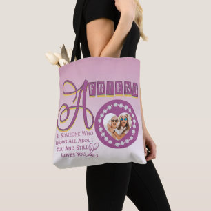 Tote Bag Personnaliser Moderne Best Friends Chic Citation