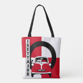 Tote Bag Personnaliser Red Isetta Bubble Micro voiture four (Dos)