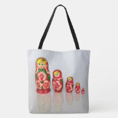 Tote Bag Personnaliser Russe Matryoshka empilage poupées (Dos)