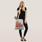 Tote Bag Personnaliser Russe Matryoshka empilage poupées (Sur le modèle)