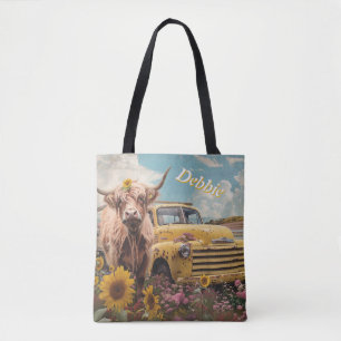 Tote Bag Personnaliser rustique sur les camions et les vach