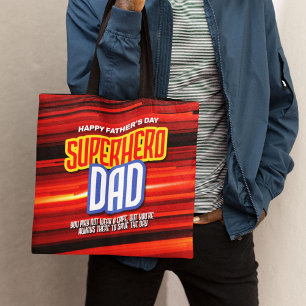Tote Bag Personnaliser SuperHero Papa