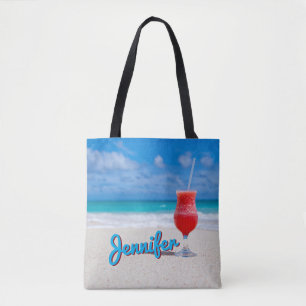 Tote Bag Personnalisez le daiquiri tropical des Caraïbes d