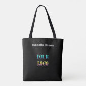 Tote Bag Personnalisez votre logo nom d'espace de texte soc (Dos)