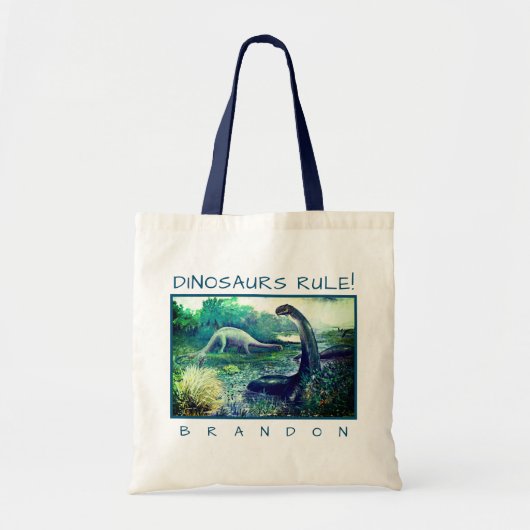 Tote Bag Personnalité du futur paléontologue Brontosaurus D (Devant)