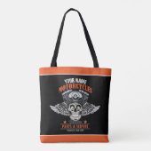 Tote Bag Personnalized Biker Flying (Dos)