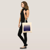 Tote Bag Personnalized gradient ombre navy blue (Devant (modèle))