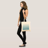 Tote Bag Personnel gradient ombre angel blue (Devant (modèle))