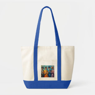 Tote Bag Personnes du 19e siècle utilisant des smartphones