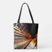 Tote Bag Perspective d'un train urbain (Dos)