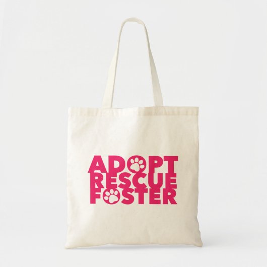 Tote Bag Pet Adopter Secourt Foster (Devant)