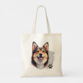 Tote Bag Pet’s Simple Modern Name & Photo Custom Design (Dos)
