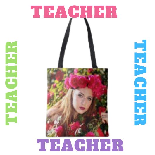 Tote Bag Pétale botanique Ressort rouge rose florale dame