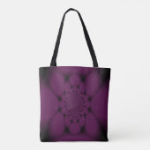 Tote Bag Pétale de papillon noir pourpre (Dos)