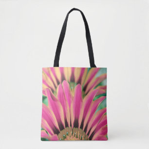 Tote Bag Pétales de marguerite rose chaud