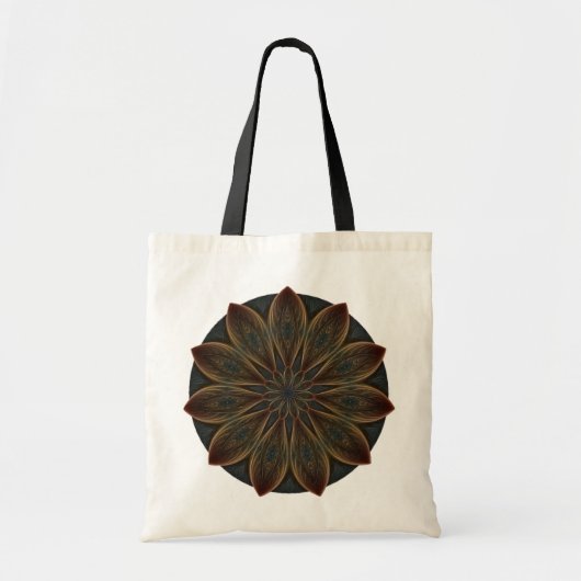 Tote Bag Pétales plombées Kaleidoscope Mandala (Devant)