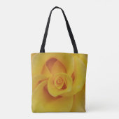 Tote Bag Pétales romantiques de rose jaune (Dos)