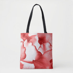 Tote Bag Pétales rouges peints