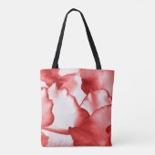 Tote Bag Pétales rouges peints (Dos)