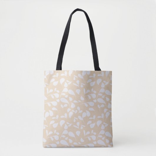Tote Bag Petals | Coral & White (Devant)