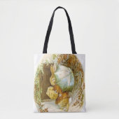 Tote Bag "Peter Rabbit avec parapluie d'hiver" par Beatrix  (Devant)