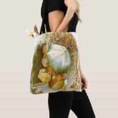 Tote Bag "Peter Rabbit avec parapluie d'hiver" par Beatrix  (De près)