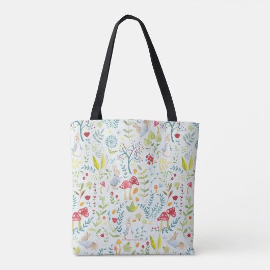 Tote Bag Peter Rabbit | Motif d'aquarelle enchantée (Dos)