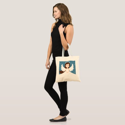 Tote Bag Petit ange mignon (Devant (modèle))