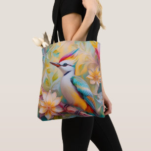 Tote Bag Petit arc-en-ciel Pic Imaginaire Oiseau