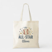 Tote Bag Petit baseball des étoiles avec des étoiles (Dos)