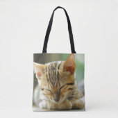 Tote Bag Petit bébé de sommeil Kitty (Devant)