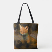 Tote Bag Petit bébé Fox Cub Portrait (Dos)
