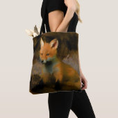 Tote Bag Petit bébé Fox Cub Portrait (De près)