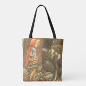Tote Bag Petit Chaperon Rouge, Conte Vintage Fée (Dos)