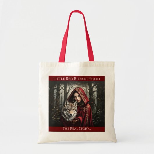 Tote Bag Petit chaperon rouge et loup (Devant)