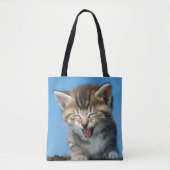 Tote Bag Petit chaton dans un arbre (Devant)
