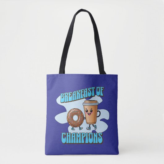 Tote Bag Petit déjeuner de Champions (Devant)