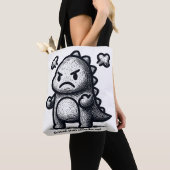 Tote Bag Petit Dino Grincheux (De près)