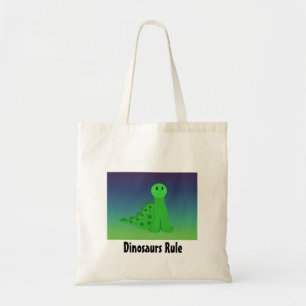Tote Bag Petit Dinosaure Vert
