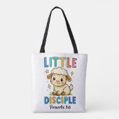 Tote Bag Petit disciple Proverbes 3:6 (Dos)