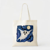 Tote Bag Petit Fantôme Effrayant - Halloween 7 - Amusement  (Devant)