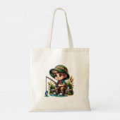 Tote Bag Petit Garçon Pêche personnalisée (Dos)