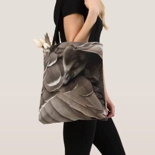 Tote Bag Petit Gosling sous l'aile de la maman