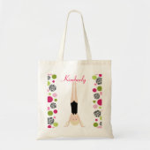 Tote Bag Petit gymnaste dans le rose et le vert (Devant)
