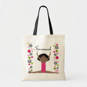 Tote Bag Petit gymnaste dans le rose et le vert